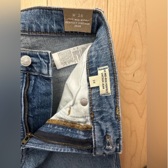 BNWT- Madewell 'Perfect Vintage Crop' Raw Hem Jeans (26) - Picture 5 of 12